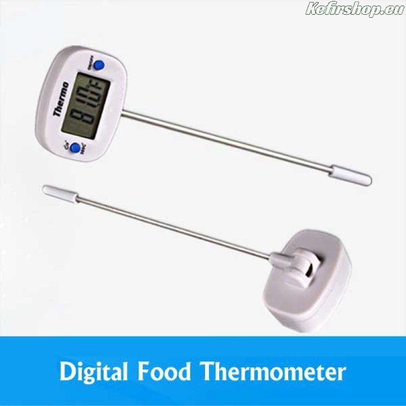 Digitale thermometer met metalen sonde - groot temperatuurbereik - geschikt voor voeding kopen