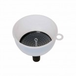 Plastic funnel with sieve 12cm 